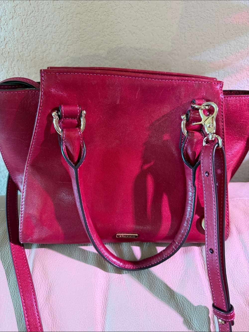 Brahmin Mini Priscilla Fuchsia Topsail